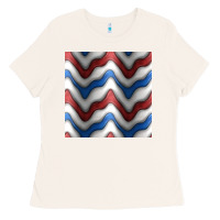 Bone 4th july stripes seamless pattern Ladies Tee - BundleAndBundleShop