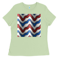 Matcha 4th july stripes seamless pattern Ladies Tee - BundleAndBundleShop