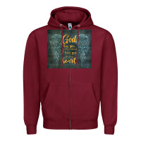 Burgundy i have you in my heart Zipper Hoodie - TumblerDesignByShophia