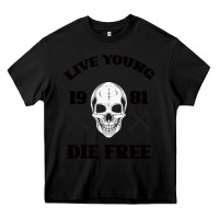 Black Live Young Die Free Heavy Core Tee - Bettercallsaul