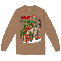 Toasted Coconut merry christmas brachiosaurus Long Sleeve Tee - LillyAllenDesigns