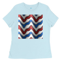 Baby Blue 4th july stripes seamless pattern Ladies Tee - BundleAndBundleShop