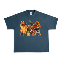 Midnight Navy tis' the season Urban Heavy Tee - MaliasSmallBusiness