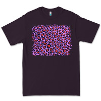 Plum lilac leopard with red glitter Premium Tee - Artiststas