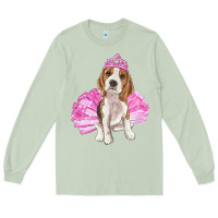 Matcha balerina beagle with tutu Long Sleeve Tee - RanaPortraitStore