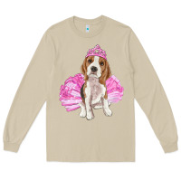 Mushroom balerina beagle with tutu Long Sleeve Tee - RanaPortraitStore