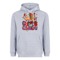 Heather Grey cupids candy olivia Heavyweight Hoodie - OliviaCreatesArt