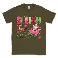 Army Green sleigh all day Classic Tee - MaliasSmallBusiness