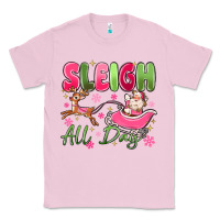 Bubblegum Pink sleigh all day Classic Tee - MaliasSmallBusiness