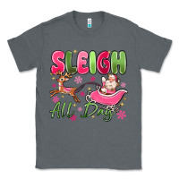 Charcoal Heather sleigh all day Classic Tee - MaliasSmallBusiness