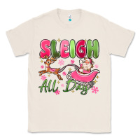 Natural sleigh all day Classic Tee - MaliasSmallBusiness