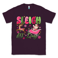 Plum sleigh all day Classic Tee - MaliasSmallBusiness