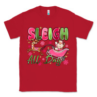 Red sleigh all day Classic Tee - MaliasSmallBusiness