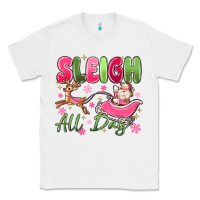 White sleigh all day Classic Tee - MaliasSmallBusiness