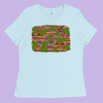 Cinco De Mayo Cactus Ladies Tee Designed By Artiststas