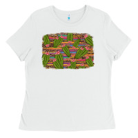 White cinco de mayo cactus Ladies Tee - Artiststas