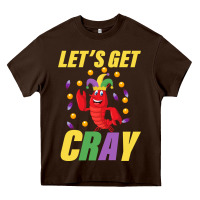 Chocolate Brown Let's Get Cray Heavy Core Tee - Bettercallsaul