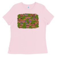 Bubblegum Pink cinco de mayo cactus Ladies Tee - Artiststas