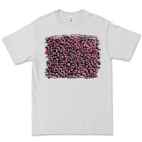Dove Grey pink leopard with pink glitter Premium Tee - Artiststas