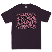 Plum pink leopard with pink glitter Premium Tee - Artiststas