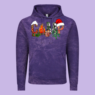 Christmas Camp Life Vintage Hoodie Designed By Nancycooperartshop