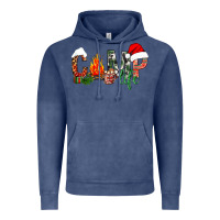 Vintage Denim christmas camp life Vintage Hoodie - NancyCooperArtShop