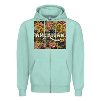 Seafoam American tumbler 4th of july Zipper Hoodie - HowdyJamesFarm