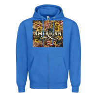 True Royal American tumbler 4th of july Zipper Hoodie - HowdyJamesFarm