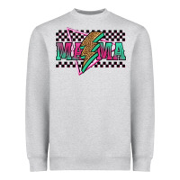 Heather Grey mama techno lightning bolt Heavyweight Sweatshirt - Jasminsmagicworld