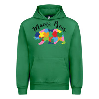 Emerald mama bear Urban Hoodie - CowhideDigitalArt