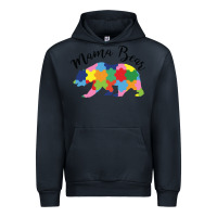 Navy mama bear Urban Hoodie - CowhideDigitalArt