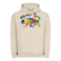 Pigment French Oak mama bear Urban Hoodie - CowhideDigitalArt