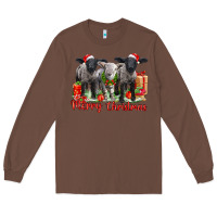 Chestnut merry christmas baby sheeps Long Sleeve Tee - LillyAllenDesigns