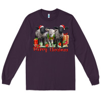 Plum merry christmas baby sheeps Long Sleeve Tee - LillyAllenDesigns