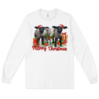 White merry christmas baby sheeps Long Sleeve Tee - LillyAllenDesigns