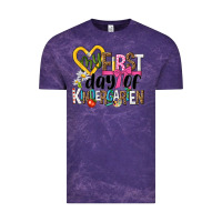 Cloud Purple my first day of kindergarten Vintage Tee - NancyCooperArtShop