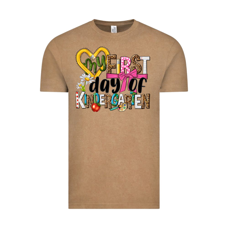 My First Day Of Kindergarten Vintage Tee by NancyCooperArtShop | Teevron