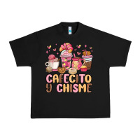 Black cafecito y chisme Urban Heavy Tee - MaliasSmallBusiness