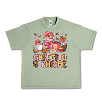 Oil Green cafecito y chisme Urban Heavy Tee - MaliasSmallBusiness