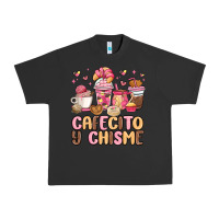Pigment Black cafecito y chisme Urban Heavy Tee - MaliasSmallBusiness