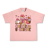 Salmon cafecito y chisme Urban Heavy Tee - MaliasSmallBusiness