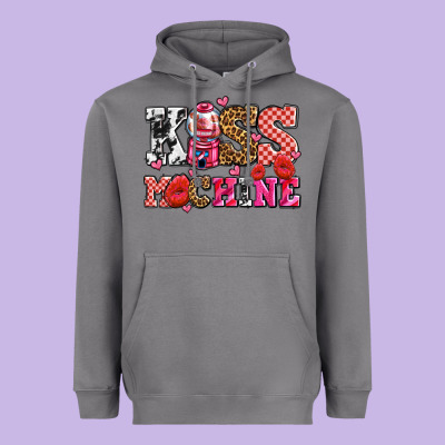Kiss Machine With Lips Olivia Heavyweight Hoodie Designed By Oliviacreatesart