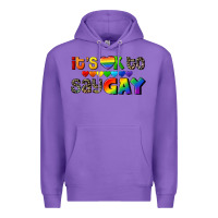 Purple It's okay to say Gay pride Premium Hoodie - CowGirlArtShop