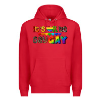 Red It's okay to say Gay pride Premium Hoodie - CowGirlArtShop