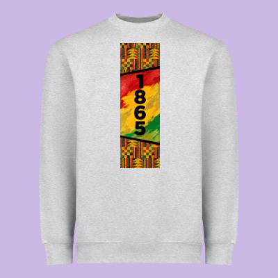Juneteenth Pen Wrap Heavyweight Sweatshirt Designed By Barkaloodesign