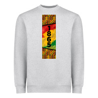 Heather Grey juneteenth pen wrap Heavyweight Sweatshirt - BarkalooDesign
