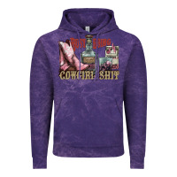 Cloud Purple busy doing cowgirl shit liquor boots cigarette Vintage Hoodie - NancyCooperArtShop