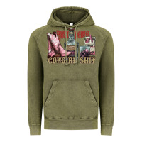 Vintage Olive busy doing cowgirl shit liquor boots cigarette Vintage Hoodie - NancyCooperArtShop