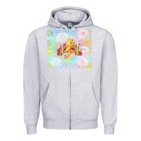 Heather Grey don't worry be happy Zipper Hoodie - TumblerDesignByShophia