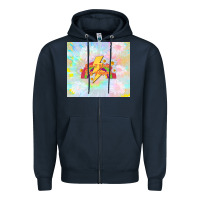 Navy don't worry be happy Zipper Hoodie - TumblerDesignByShophia